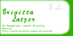 brigitta latzer business card